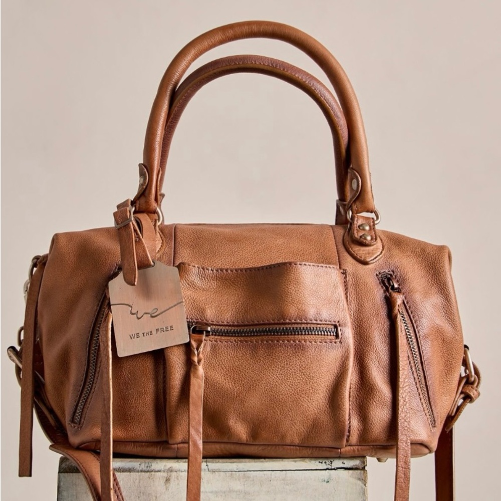 We The Free Baby Emerson Tan Leather Handbag
